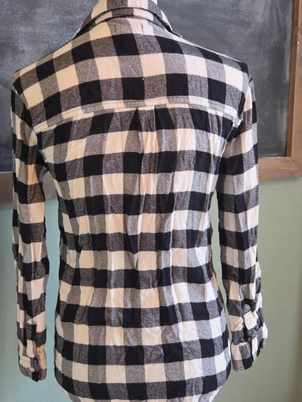 Old Navy Girls' Black and White Blouse XL (14)